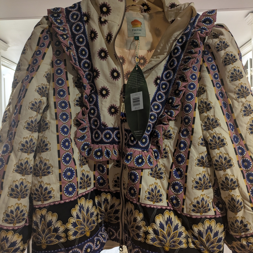 Farm Rio Multicolor Patterned Jacket